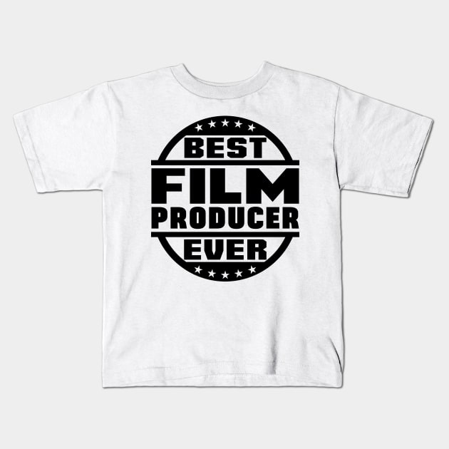 Best Film Producer Ever Kids T-Shirt by colorsplash